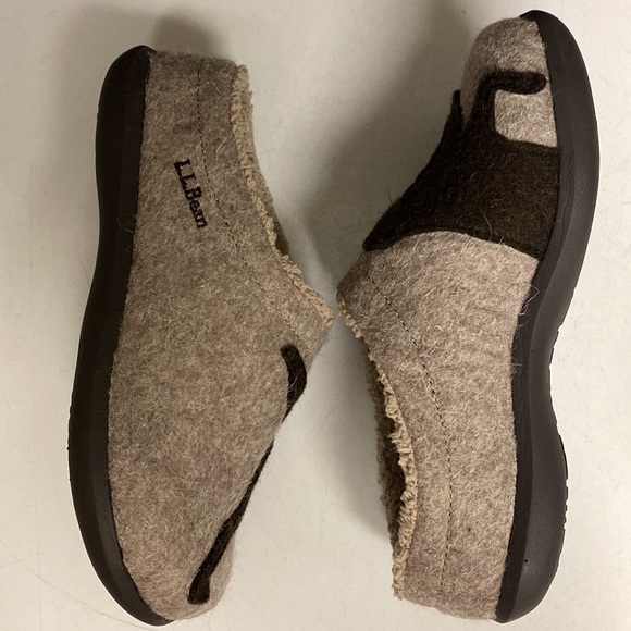 L. L. Bean Wool Dog Themed Daybreak Scuffs Mule Slippers Size 6 - Picture 6 of 17